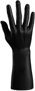 Simulation Male Hand Model Hand Form Jewelry Display Rack Ring Stand Holder Hand Mannequin Rack Watch Ring Display Props (Black)
