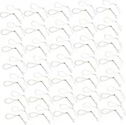 SAFIGLE 200pcs Metallic Thread Cord for Christmas Ornaments DIY Hanger String Gold Silver for Holiday Decorations Tags and Versatile Uses