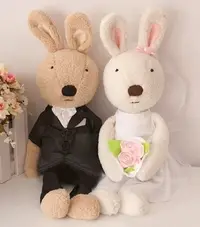 在飛比找Yahoo!奇摩拍賣優惠-娃娃屋樂園~Le Sucre法國兔砂糖兔(結婚唯一款)60c