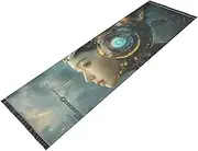 YXYZRMY Washable Runner Rug Robot Cyberpunk City - 2’ x 6’ Non Slip Runner Rug for Hallways Entryway Bedroom Floor Carpet Runner- Soft Thin Mat with Rubber Backing for Family Pet