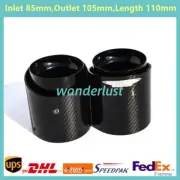 Black Car Carbon Fiber Exhaust Tip Muffler For BMW Mini Cooper F54/F55/F56/F60 (for: Mini)