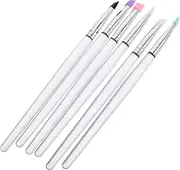 Healeved Makeup Brush Set Eyelash Curler Spoolie Brush Silicone Applicator Flat Shadow Stick Concealer for Eye Lip