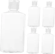 CATIEBYE 5Pcs Travel Toiletries Bottles Leak Cosmetic Squeeze Containers Practical Bottles for Skin Care Sub Packing Pet Material
