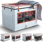 Generator Covers While Running,Generator Covers,28X20X20Inches,Top Can be Refuel, for 3000-5000W Frame Generator,900D+210D Double-Layer Fabric,With Tool Bag and Operable Window. Beige