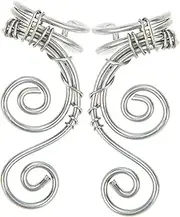 [BESTYASH] 1 Pair Earrings for Women Tassel Stud Earrings Flat Back Clip Ear Cuff