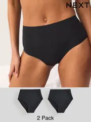 Black Full Brief NVPL Period Knickers 2 Pack (E83332) | $32
