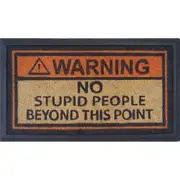 Solemate No Stupid People 40x70cm Stylish Durable Outdoor Front Doormat