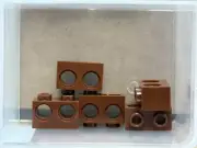LEGO Parts - Reddish Brown Technic, Brick 1 x 2 with Holes - No 32000 - QTY 5