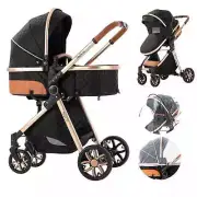 Baby Stroller 2 in 1 Foldable Stroller Baby Lightweight Baby Cart with Comfort