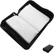 Zerodeko Large Capacity PU CD Storage Bag for Discs Portable Organizer for Car Home Protective Inner Lining Professional Dividers for Easy Organization for Dvds Vcds More