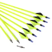 12pc Spine 500 Mixed Carbon Arrow with Color for Recurve Compound Bows