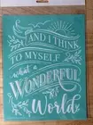 Chalk Couture Wonderful World Club Size B Transfer Stencil 8x10 Retired