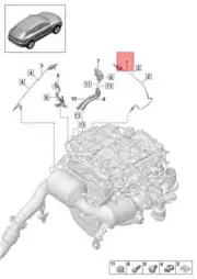 Genuine PORSCHE Macan 95B Temperature Sensor PAB919519 (for: Porsche)