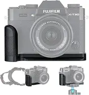 JJC Metal Hand Grip Quick Release Plate L Bracket Holder for Fujifilm X-T30II X-T30 X-T20 X-T10 Replaces Fuji MHG-XT10 Handgrip - [2019 September New & Improved Version]