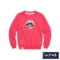 在飛比找Yahoo奇摩購物中心優惠-EDOKATSU 江戶勝 富士窗景厚長袖T恤-女-玫瑰紅