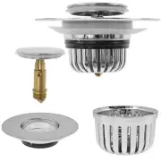 Bathroom Bathtub Stopper Pop Up Sink Stopper w/ Filter Basket Sink Plug Stopperఇ