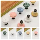 Pull Handles Door Knob Flower Surface Drawer Knobs Ceramic Knob Hardware