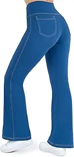 [NIRLON] Women's Jeggings High Waist Tummy Control Jean Leggings with Pockets