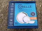 Corelle Color Block 12-pc Dinnerware Set, Serves 4 New In Box