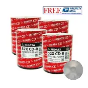400 Pack Ridata CD-R 52X 700MB/80Min Branded Logo Blank Media Recordable Disc
