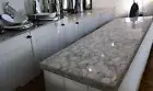 36"x24" Natural White Agate Stone Kitchen Countertop Slab Handmade Dining Table