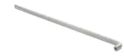 Clear Anodized Astral II Solid Push Bar for 33" Double Acting Doors
