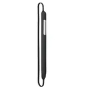 Soft Silicone Protective Case Sleeve For Apple Pencil Generation 1 Generation 2 Cover Case 360 Full Protective Black