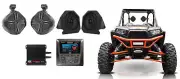 MTX Marine Receiver w/ Bluetooth/Sirius+Amp+Dash+Tower Speakers For RZR/ATV/UTV
