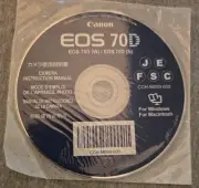 Canon EOS 70D Digital Software Instruction Manual CD Vintage Computing