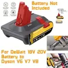 For Dewalt 18/20V Battery Convert to Dyson V6/7/8 Series Battery Adapter 3-in-1
