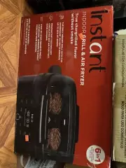 Instant 6-in-1 Smokeless Indoor Grill & Air Fryer with OdorErase Technology