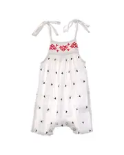 Mer St. Barth Marley Shoulder Tie Baby Romper
