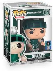 Pop College: Michigan State - Sparty University Mascot Spartan Vinyl Figure Bundle with Compatible Funko Box Protector