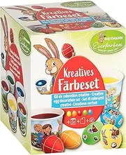 Heitmann Eierfarben - Pattern Dyeing - 5 Liquid Egg Colours in Yellow, Pink, Green, Purple and Blue + Stencils