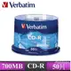 Verbatim 威寶 光碟燒錄片 藍鳳凰 CD-R 52X 白金片 50P布丁桶X1