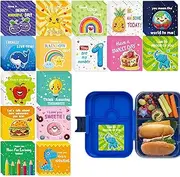 Inspirational Lunch Notes - Positive Lunch Affirmation Quotes Notes - Positive Affirmation Cards Lunch Box Joke Notes for Boys, Girls, Students, Kids