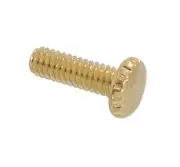 B&P Lamp 8/32 Brass Plated Thumbhead Screws, 1/2" Length