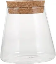 VICASKY Micro Landscape Terrarium Glass Fish Tank Transparent Hydroponic Plants Container for Home Decor Small Goldfish Bowl Easy to Clean Multi Functional Tabletop Display