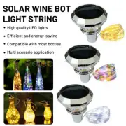 6PCS Solar Wine Bottle String Lights Multicolor Fairy LED Lamp Garden Home Decor
