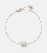 [Mateo] Mateo 14kt gold bracelet with Baroque pearl and diamonds One Size gold