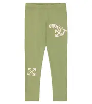 [Off-White Kids] Off-White Kids Printed jersey leggings Y 8 multicoloured