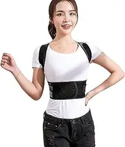 Corrector Full Back Corrector,Kyphosis Thoracic Shoulder Waist Support Brace Hunchback for Women Men Kids,Black-Large,Black-Large