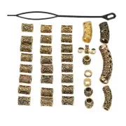 110pcs Dreadlocks Bead Decoration Accessory Alloy Adjustable Braids Ring WPD