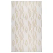 KRUSTISTEL tablecloth, patterned/white light beige, 145x240 cm