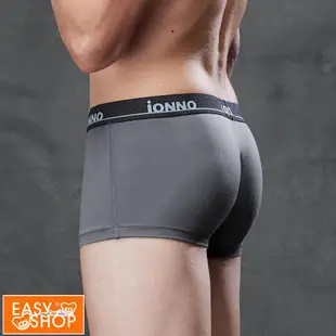 【EASY SHOP】 iONNO-高雅仕紳男性小平口內褲-型男灰-LL