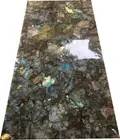 Custom Labradorite Stone Coffee Table Natural Agate Corner Side Furniture Decors