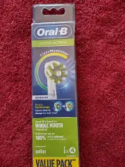Oral-B Cross Action Clean Maximiser Replacement Toothbrush Heads 4 Pack New