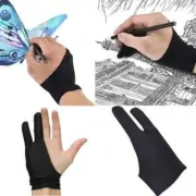 1pc Two Finger Anti-fouling Glove For Artist Drawing & Pen Graphic Tablet Pad-