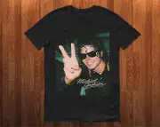 Vintage Michael Jackson Signature Thriller T-shirt-Mbe199 Pure cotton high quality L