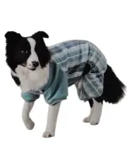 Koolaburra By UGG Xander Large Dog Pajamas With Green Plaid Design
